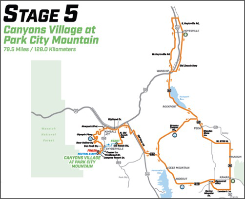 Tour Of Utah Stage 5 Event Traffic Advisory Canyons Resort